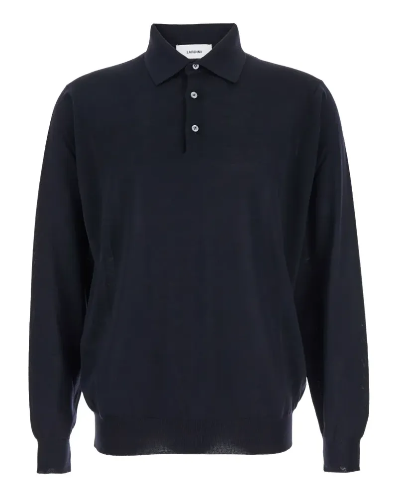LARDINI Langärmeliges Poloshirt - Blau Blau
