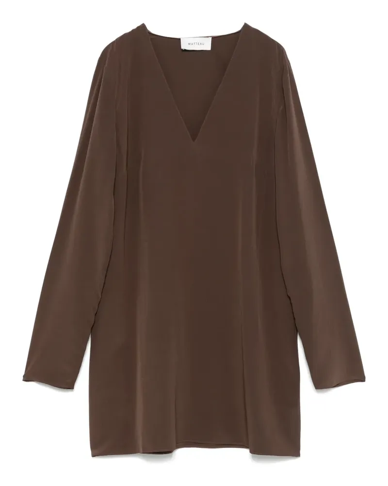 Matteau Kleid aus Seide - Braun Braun