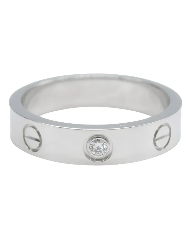 Cartier 2010s mini Love diamond ring - Silber Silber