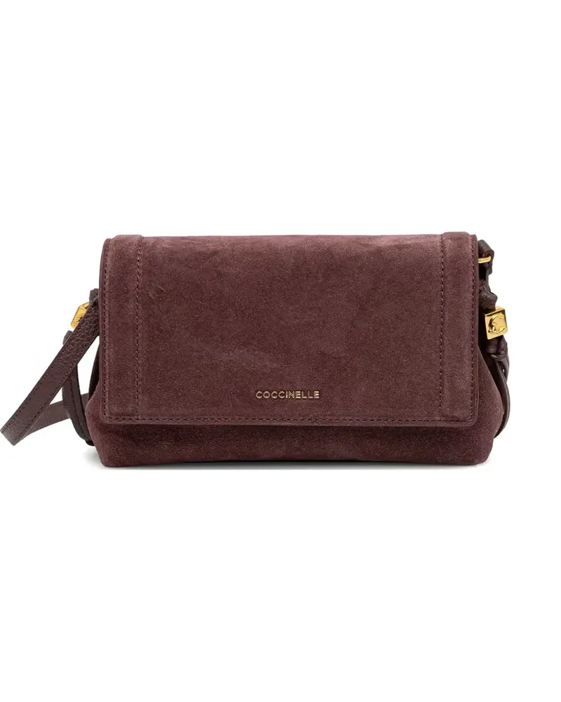 Coccinelle Mini  Thess Schultertasche aus Wildleder - Braun Braun