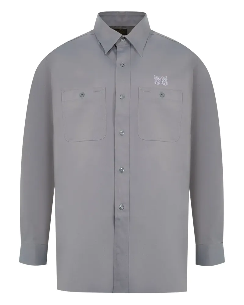 NEEDLES Hemd mit geknöpfter Tasche - Grau Grau