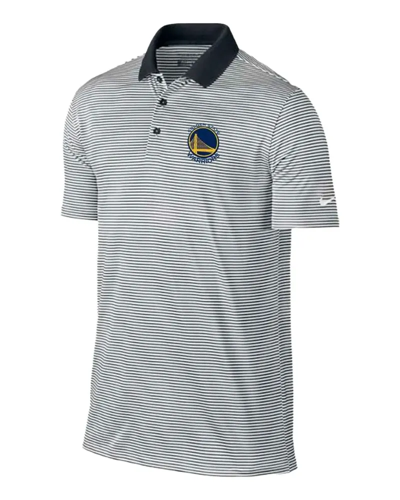 Nike Gestreiftes Poloshirt - Weiß Weiß