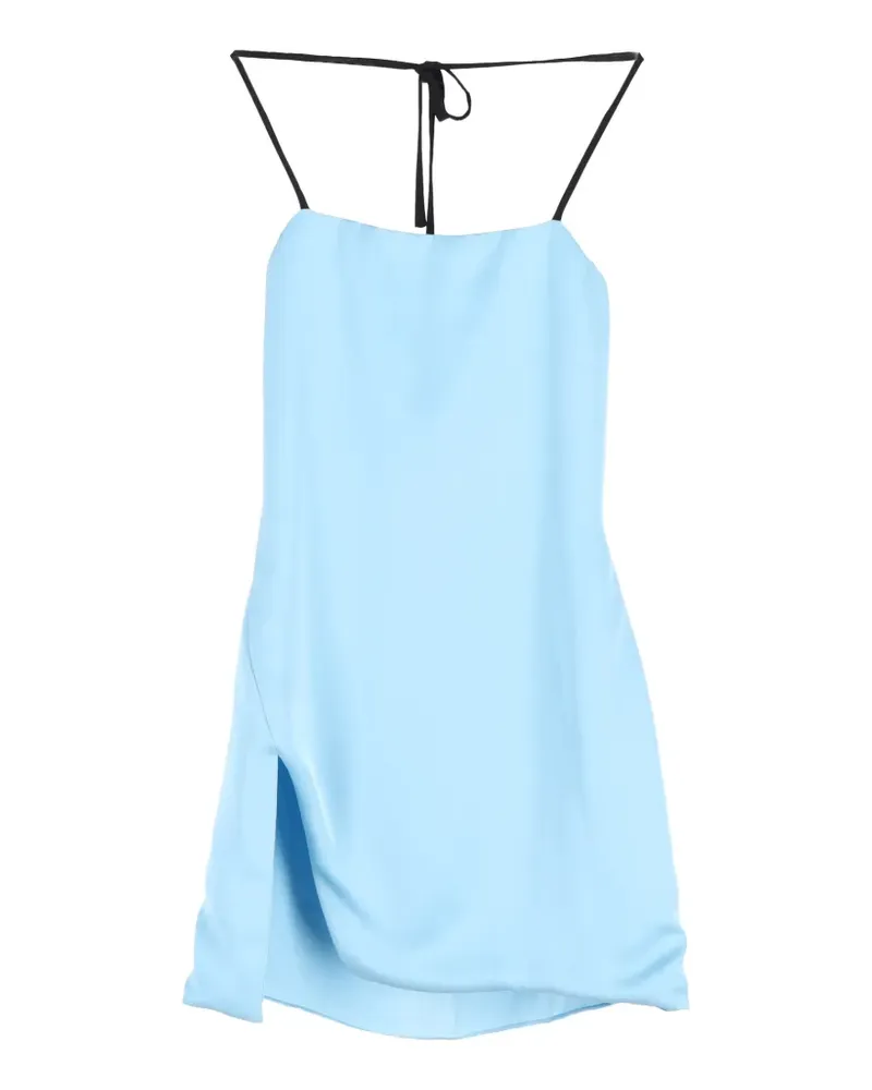 ATTICO stap-detail mini dress - Blau Blau
