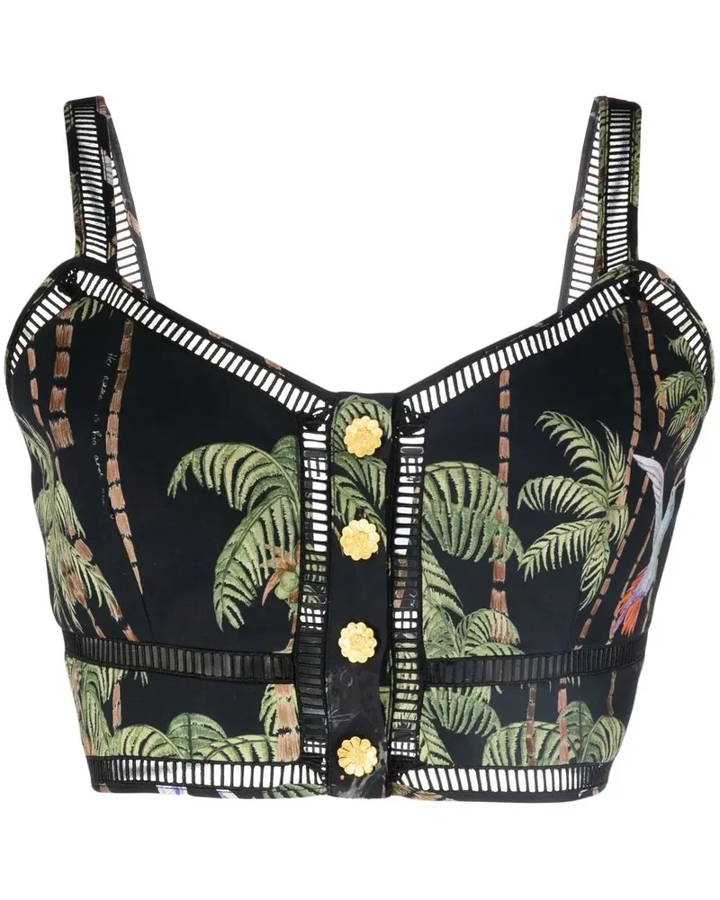 Hayley Menzies Beija-Flor Cropped-Top - Schwarz Schwarz