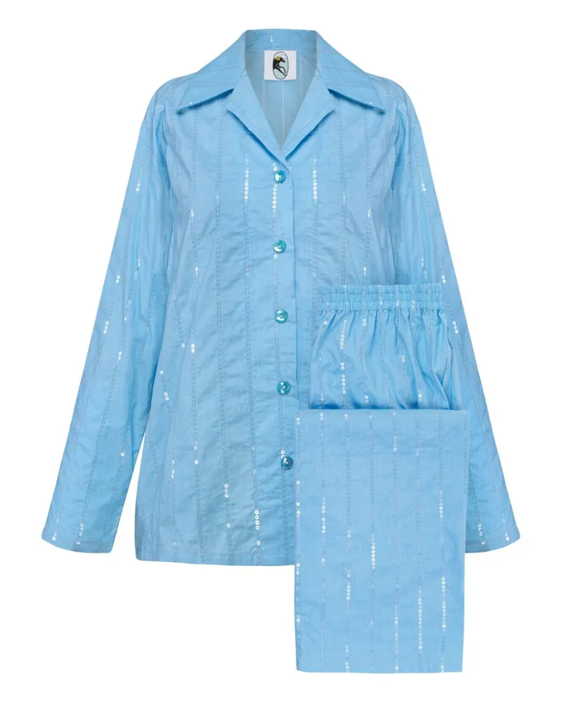 SLEEPER Milky Way Pyjama - Blau Blau