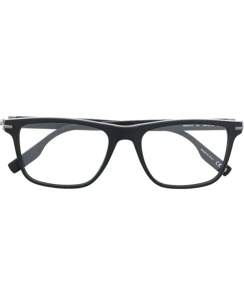 Montblanc Brille mit eckigem Gestell - Schwarz Schwarz
