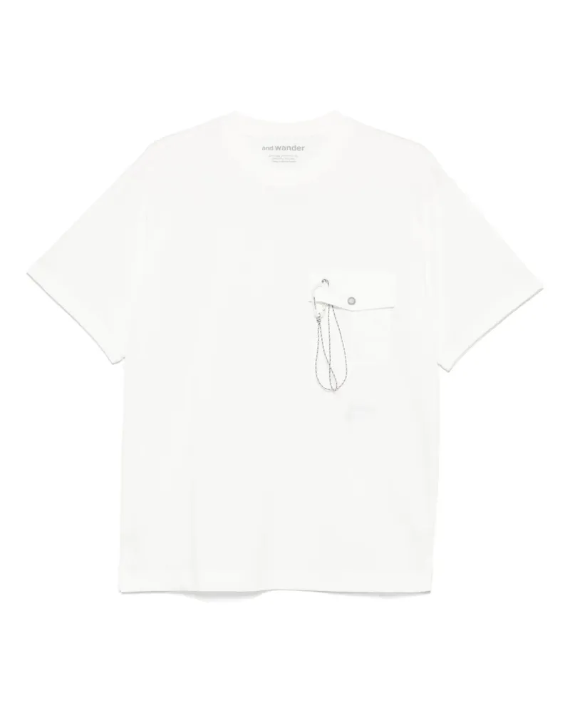 and wander T-Shirt mit Logo-Print - Weiß Weiß