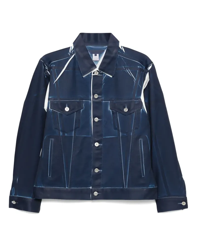 Comme des Garçons Jacke mit Denim-Print - 1 BLUE 1