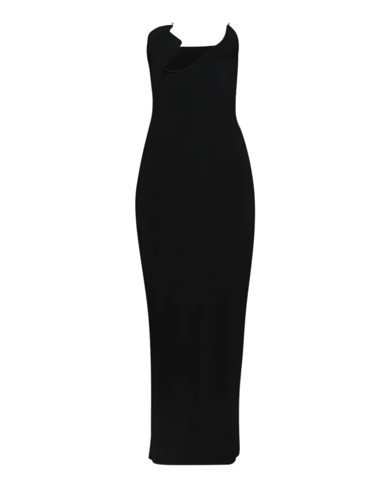 Christopher Esber Odessa Arced Column Midikleid - Schwarz Schwarz