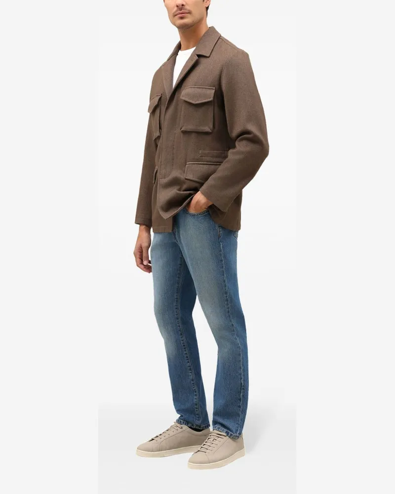 Boglioli Jacke im Utility-Look - Braun Braun