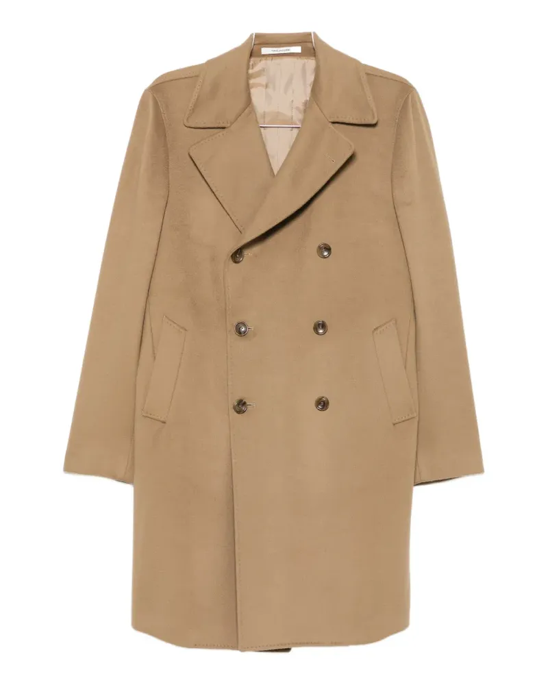 Tagliatore notch-lapel double-breasted coat - Nude Nude
