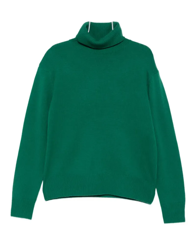 FRANKIE Shop Gala padded roll-neck knitted wool sweater - Grün Grün