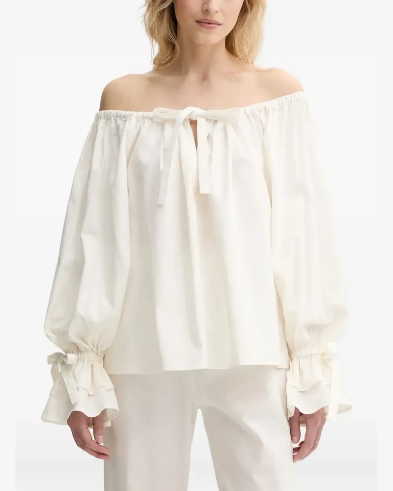 SLEEPER Loungewear mit Rüschen (2er-Set) - Weiß Weiß