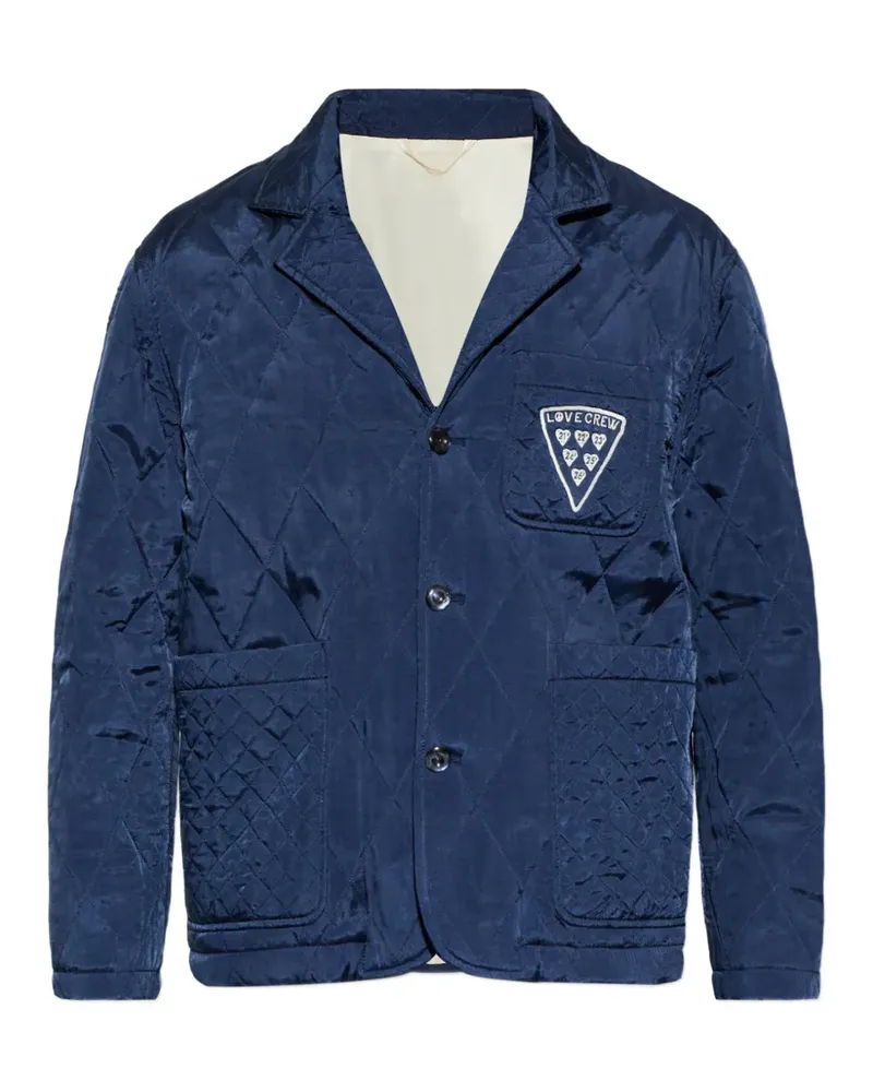 Kenzo Badges quilted workwear jacket - Blau Blau