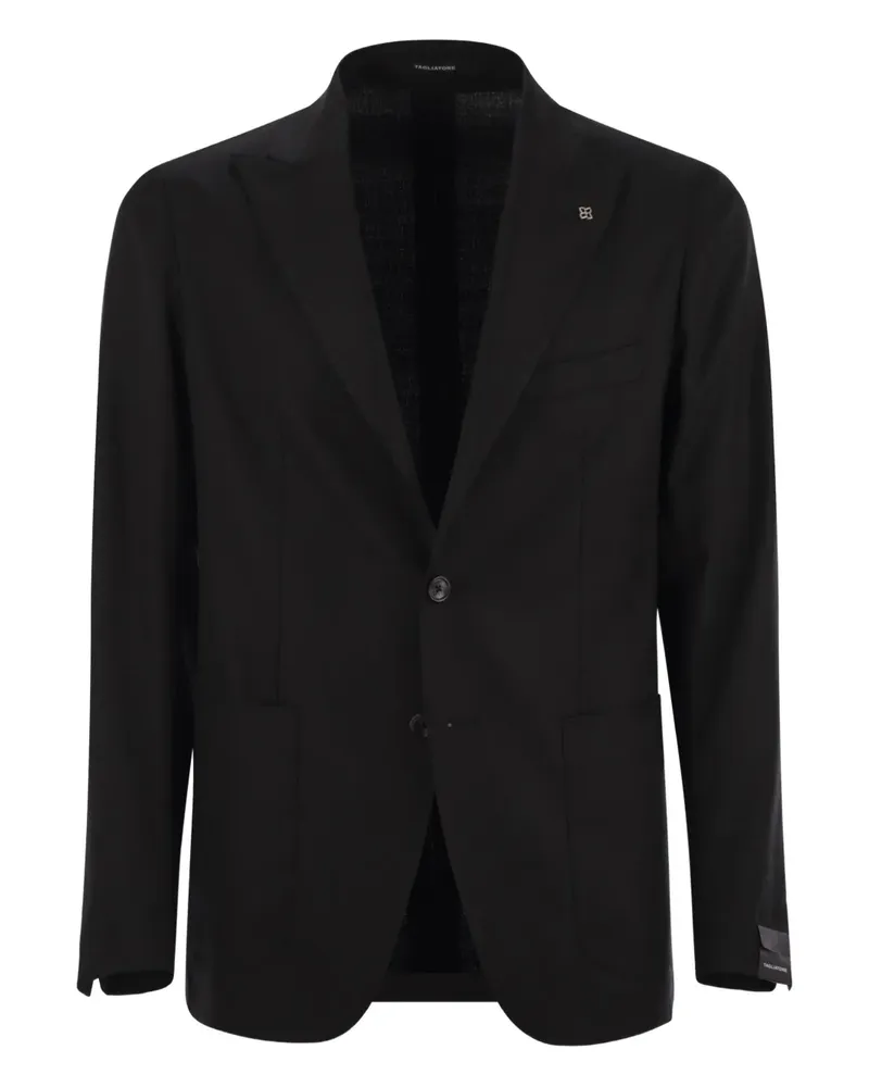 Tagliatore Derrick Sakko aus Wolle - Schwarz Schwarz
