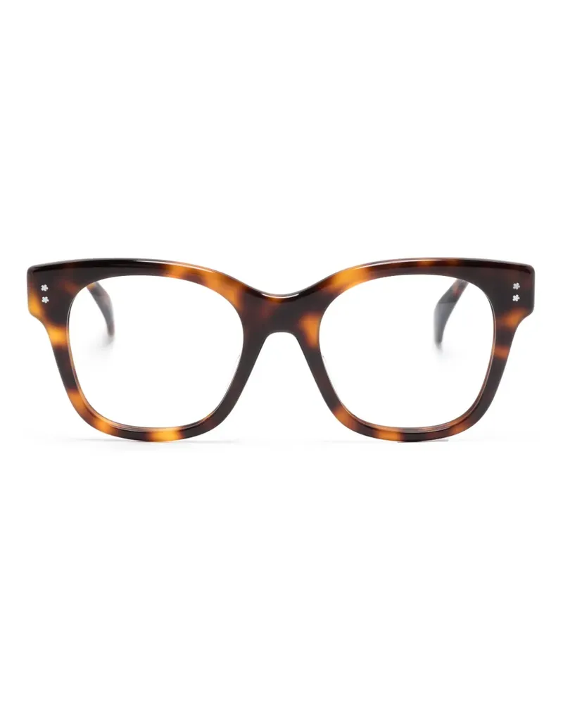 Kenzo Eckige Brille in Schildpattoptik - Braun Braun