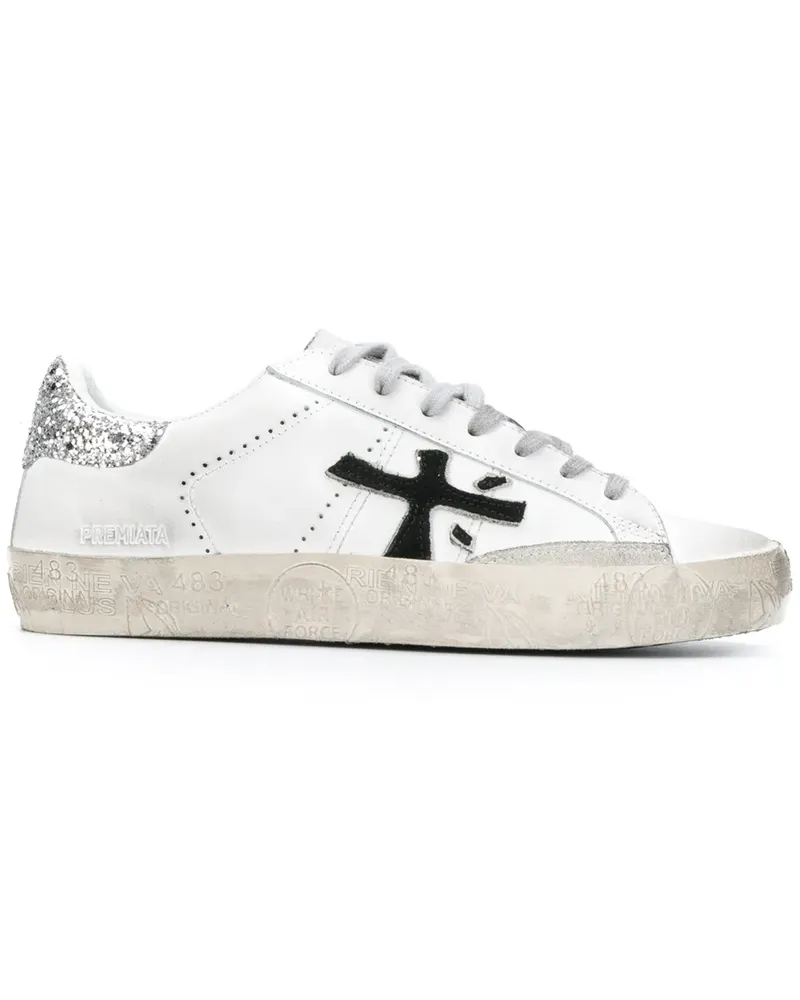 Premiata Sneakers mit Logo - Weiß Weiß