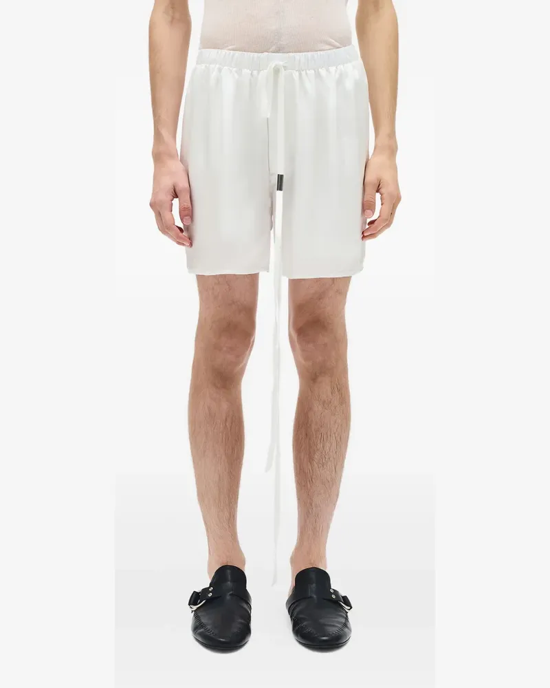 Ann Demeulemeester Shorts mit Kordelzug - Weiß Weiß