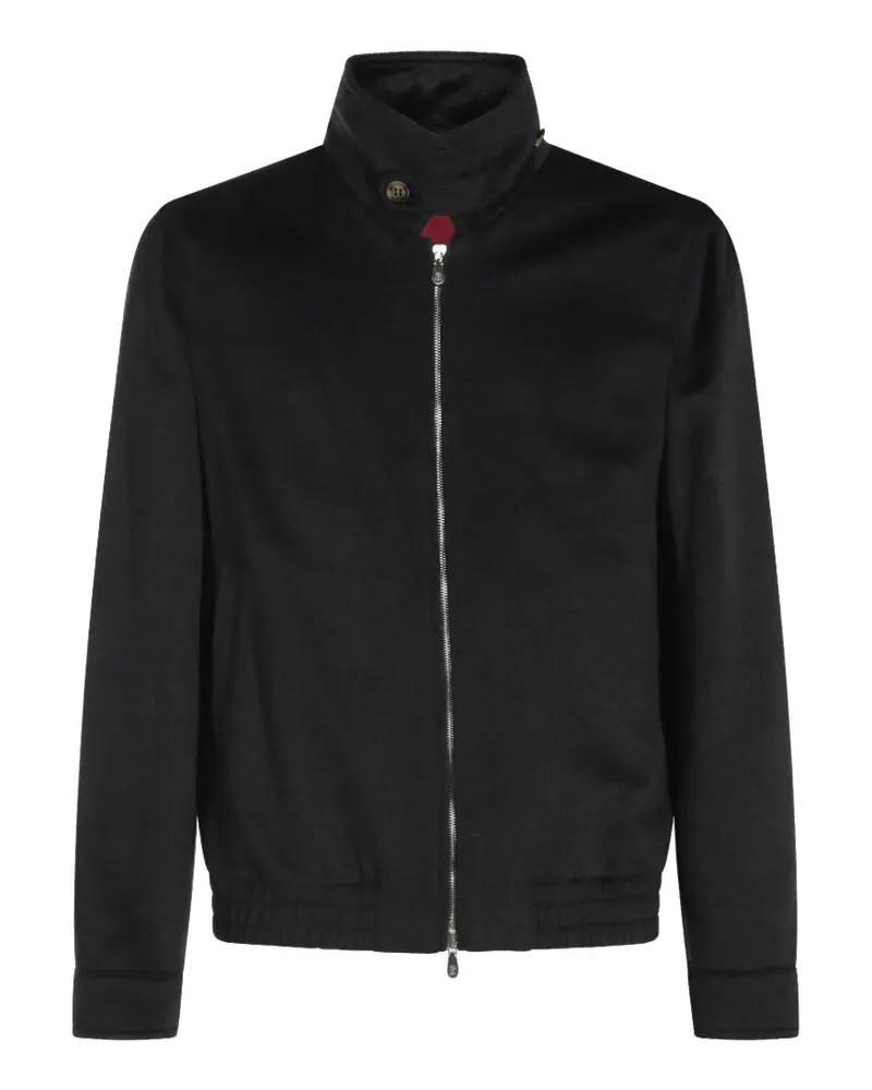 Brunello Cucinelli button-collar zip-up jacket - Grau Grau
