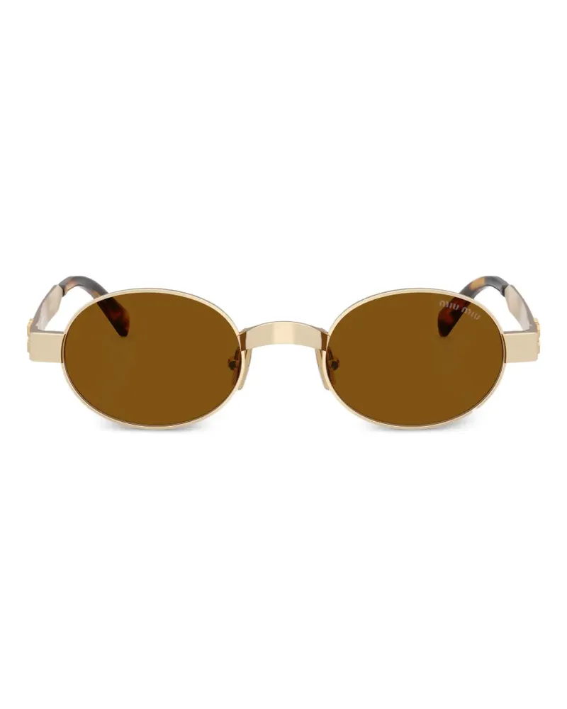 Miu Miu round-frame sunglasses - Gold Gold