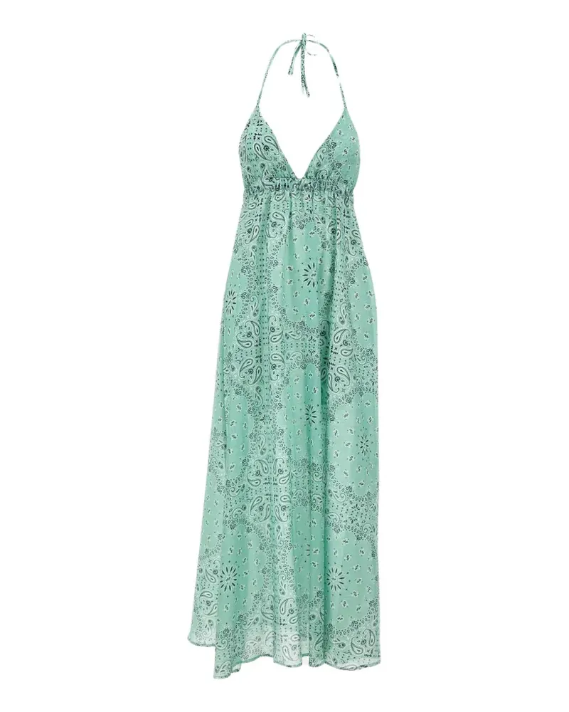 MC2 Saint Barth Zucky bandana-print maxi dress - Grün Grün