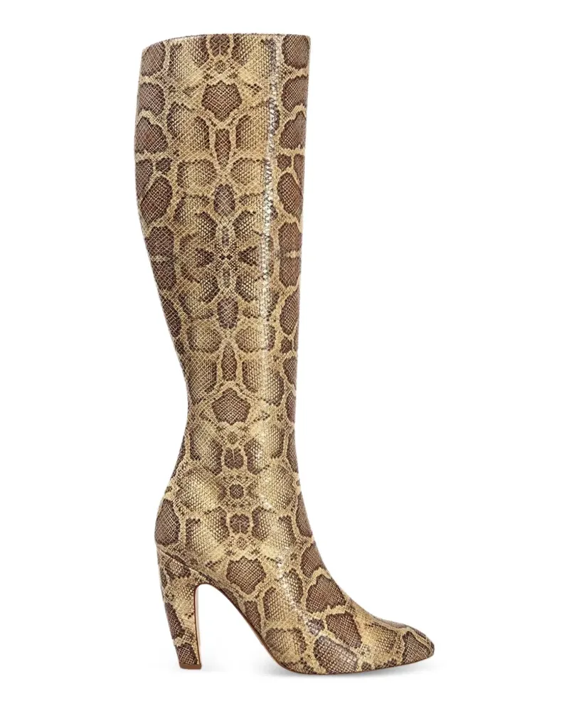 Gia Borghini Thelma zip boots - Nude Nude