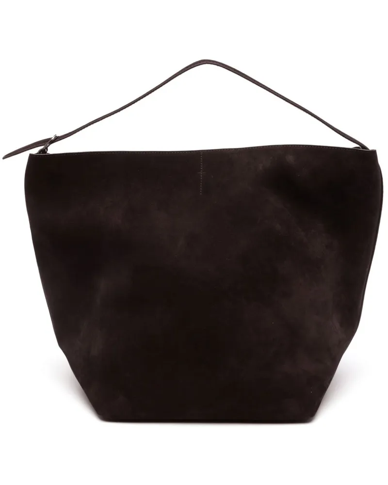 Totême Shopper aus Wildleder - Schwarz Schwarz