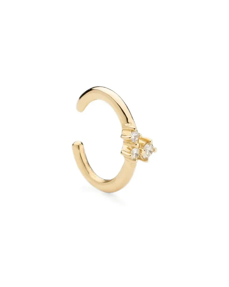 WHITE BIRD 18K yellow gold Aurore diamond earcuff Gold
