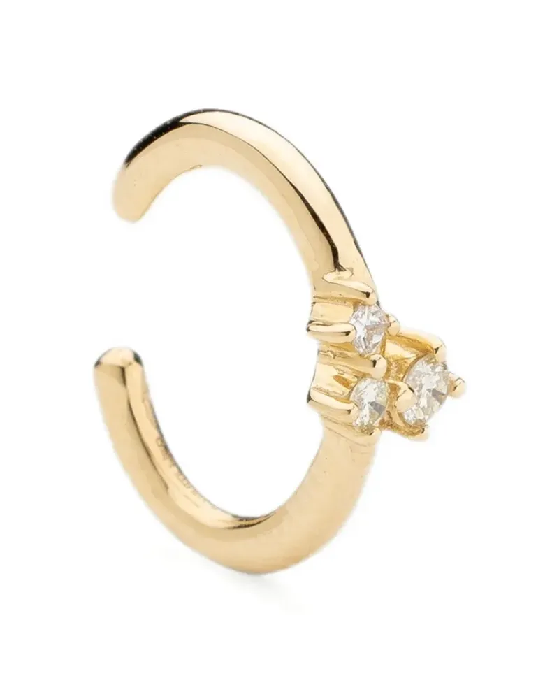 WHITE BIRD 18K yellow gold Aurore diamond earcuff Gold