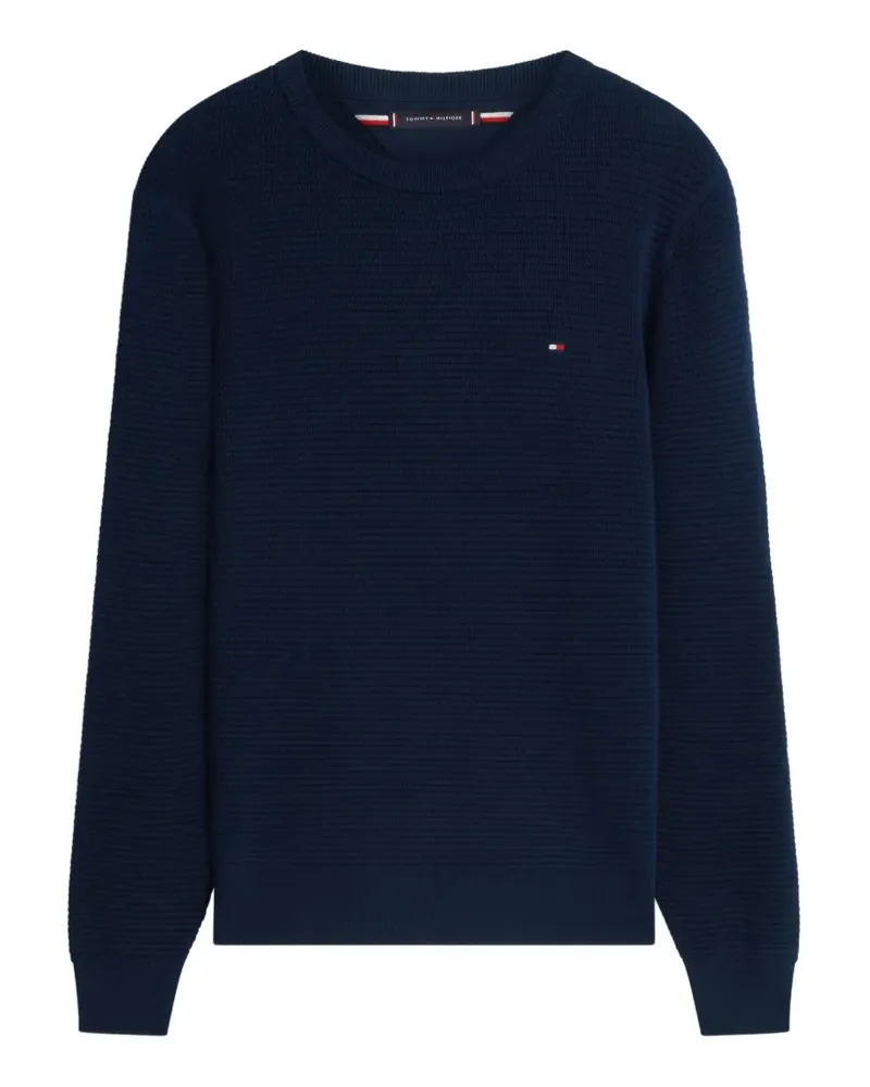 Tommy Hilfiger logo-embroidered sweater - Blau Blau