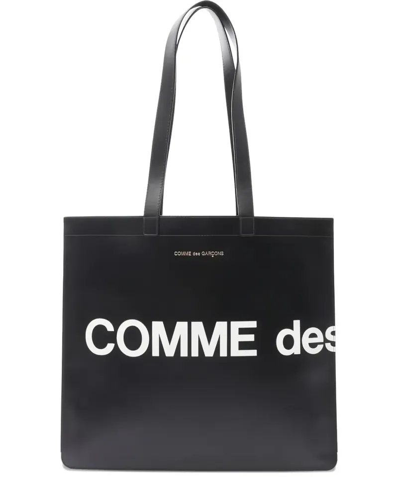Comme des Garçons Shopper mit Logo-Print - Schwarz Schwarz