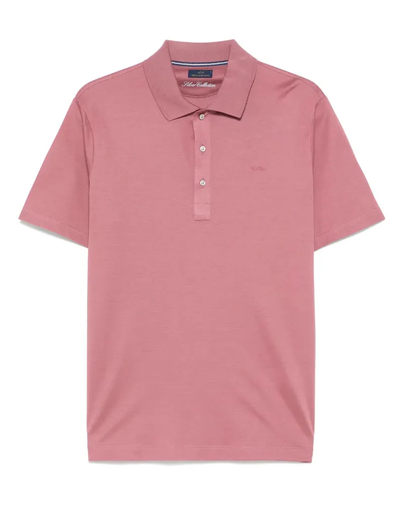 Paul & Shark Poloshirt mit Shark Fin-Stickerei - Rosa Rosa