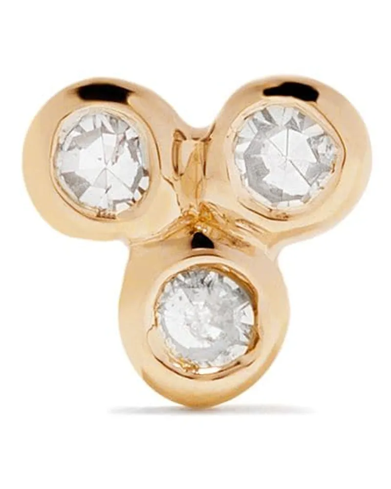 Maria Black 14kt 'Triad' Gelbgoldohrstecker mit Diamanten Gold