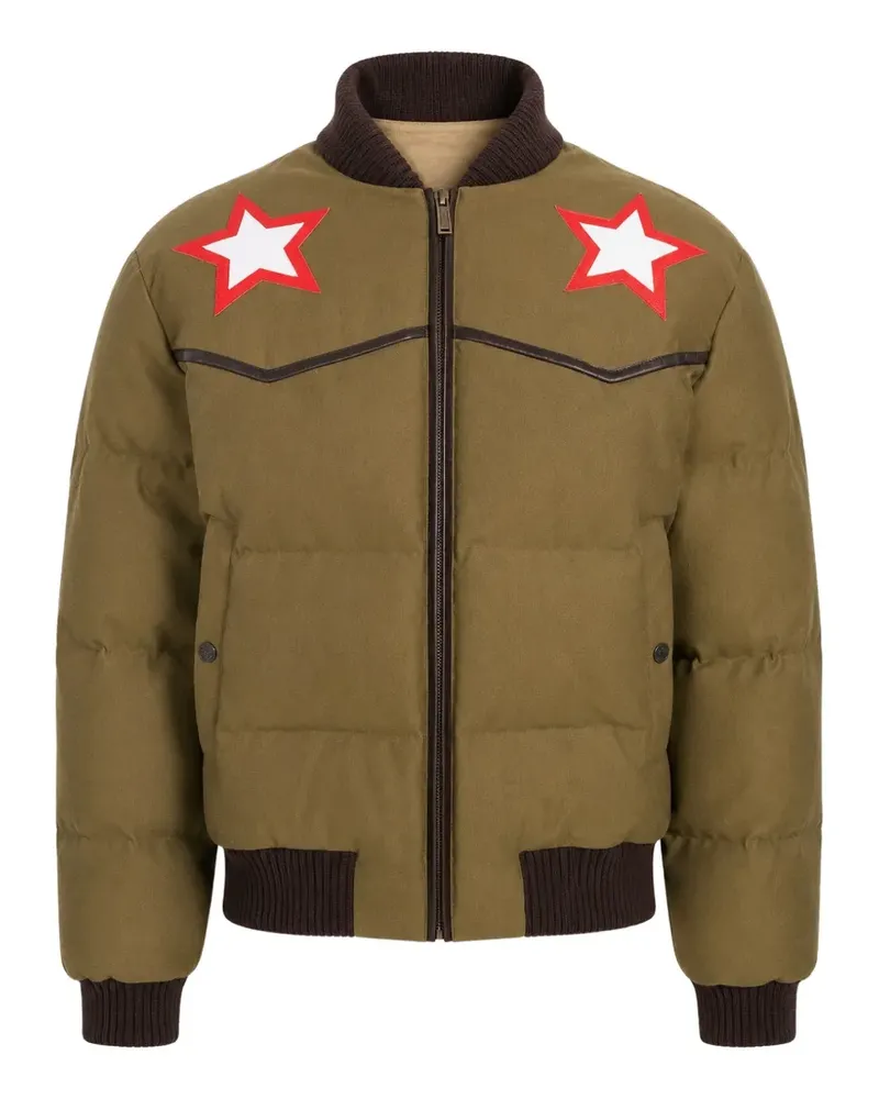 Dsquared2 quilted star-patch jacket - Grün Grün