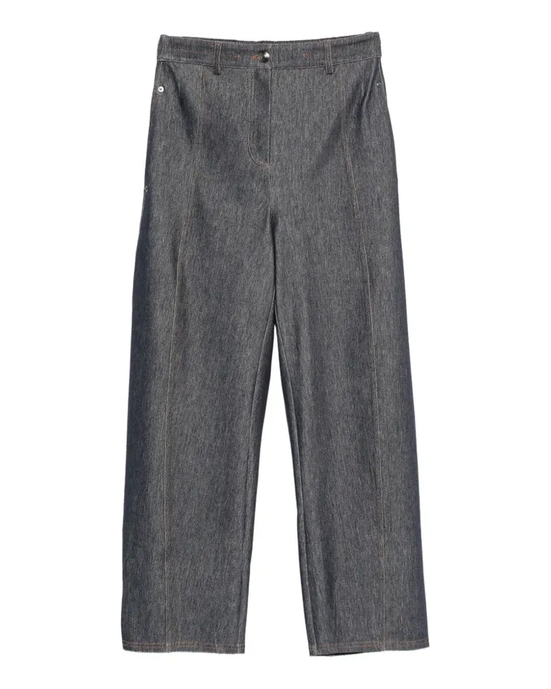Max Mara Bevanda contrast-stitch jeans - Blau Blau