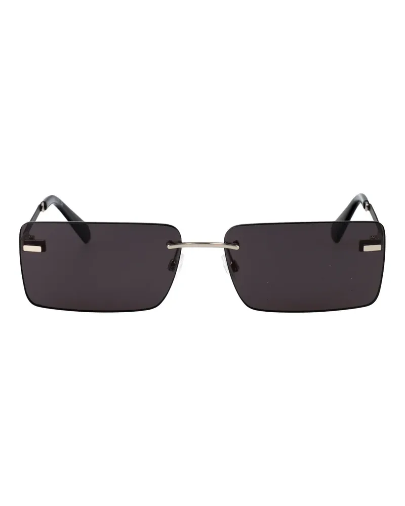 Calvin Klein Sonnenbrille mit eckigem Gestell - Grau Grau