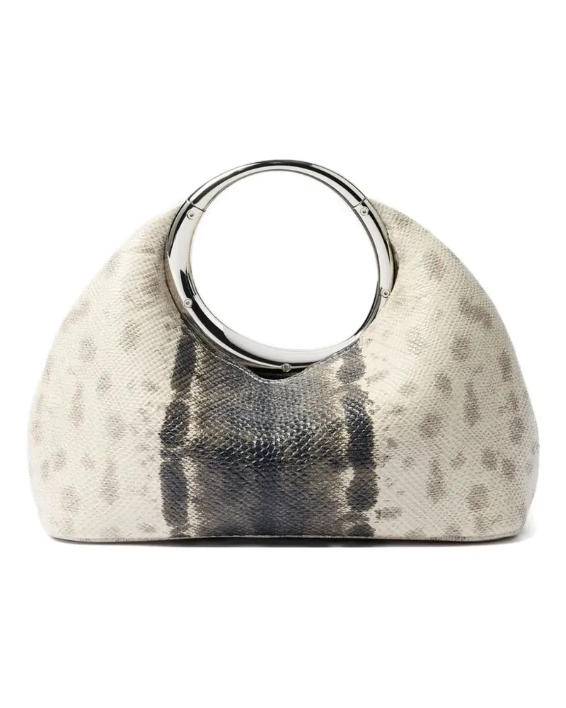 Jacquemus Calino Tote Bag mit Schlangenleder-Print - Nude Nude