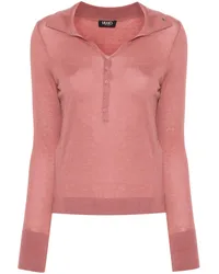 Liu Jo Gestricktes Poloshirt Rosa