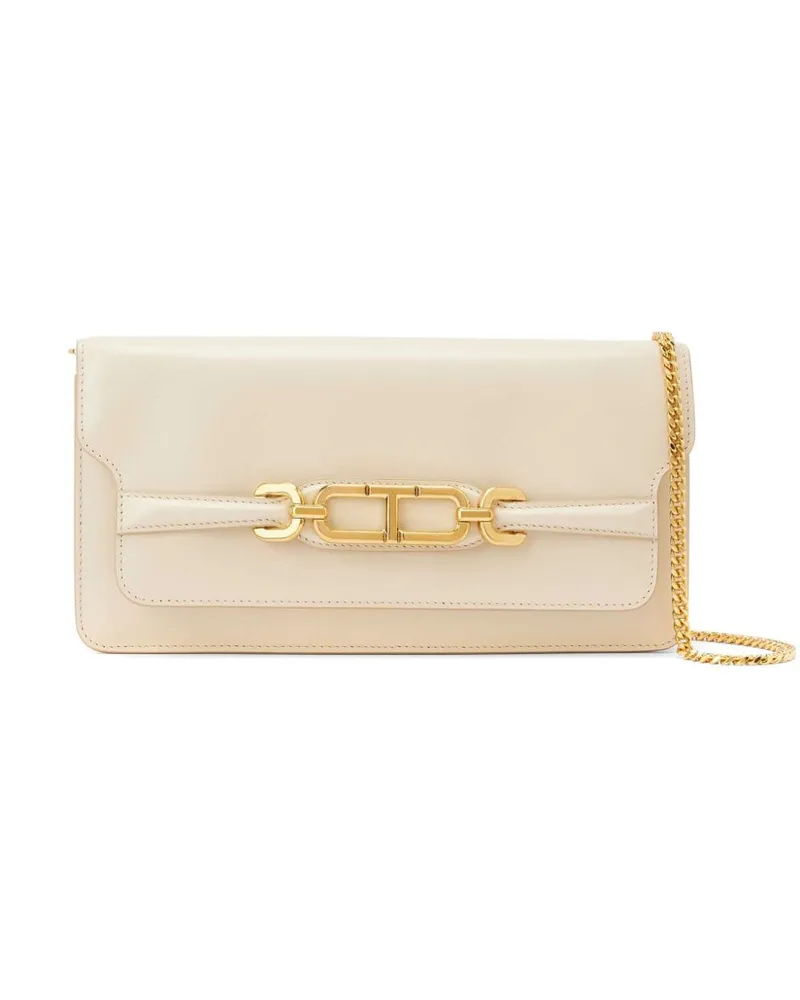 Tom Ford Schultertasche mit Logo - Nude Nude
