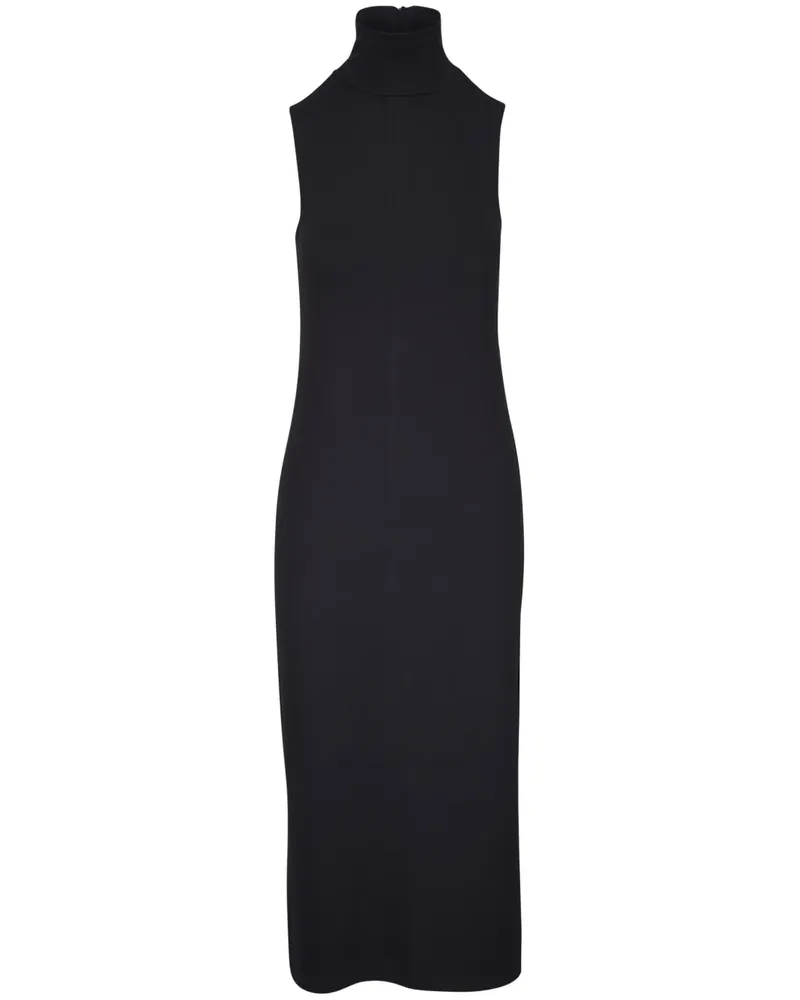 Vince Kleid mit Neckholder-Ausschnitt - Schwarz Schwarz