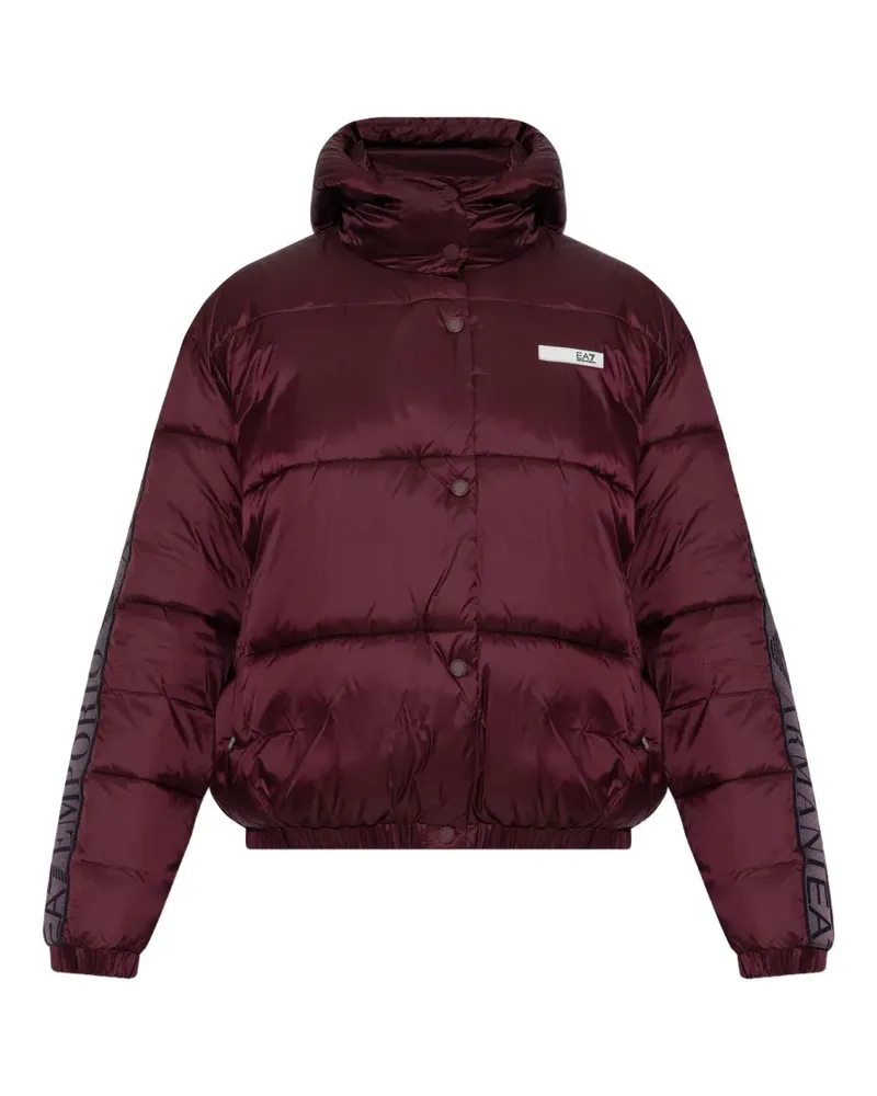 EA7 hooded logo jacket - Rot Rot