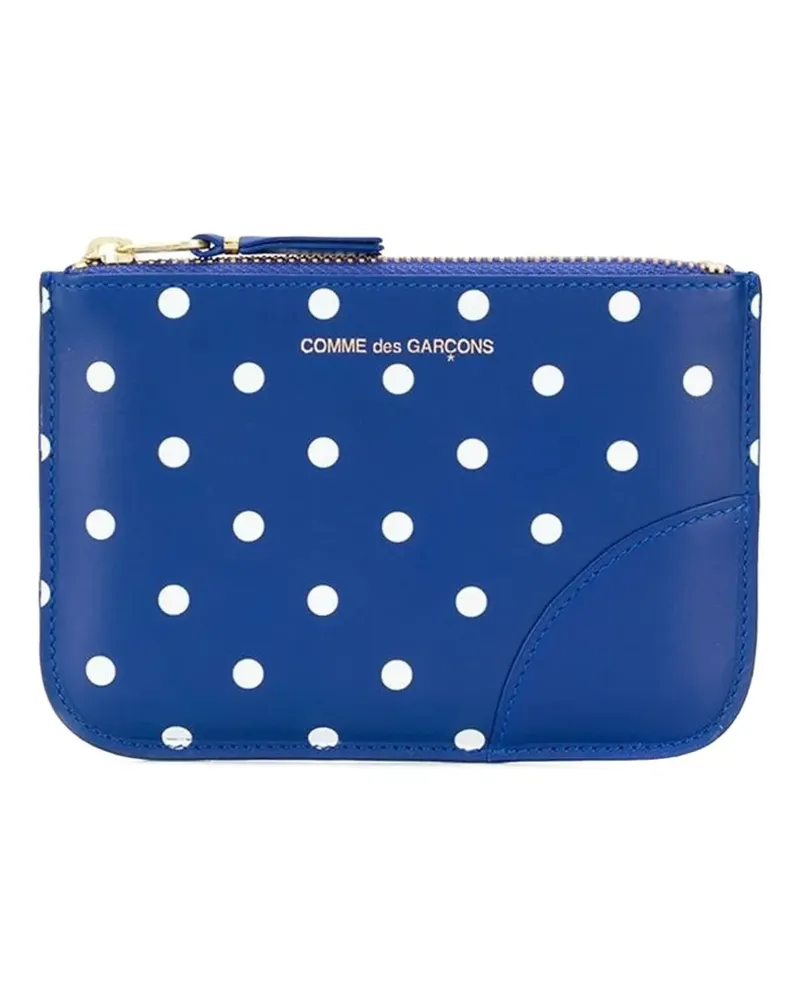 Comme des Garçons Portemonnaie mit Polka Dots - Blau Blau