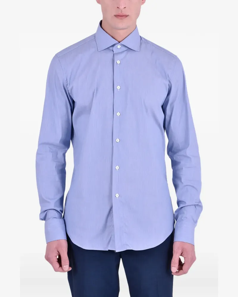 Dell'oglio Klassisches Hemd - Blau Blau