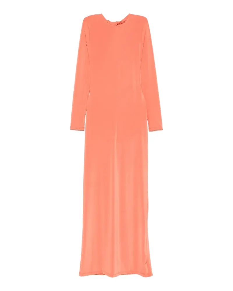 Raquel Diniz Carolyne twist-detail open-back maxi dress - Orange Orange