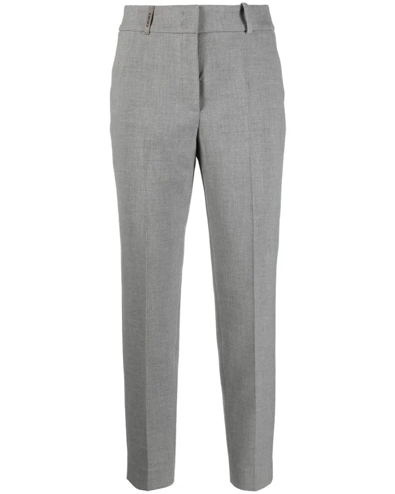 Peserico Klassische Cropped-Hose - Grau Grau