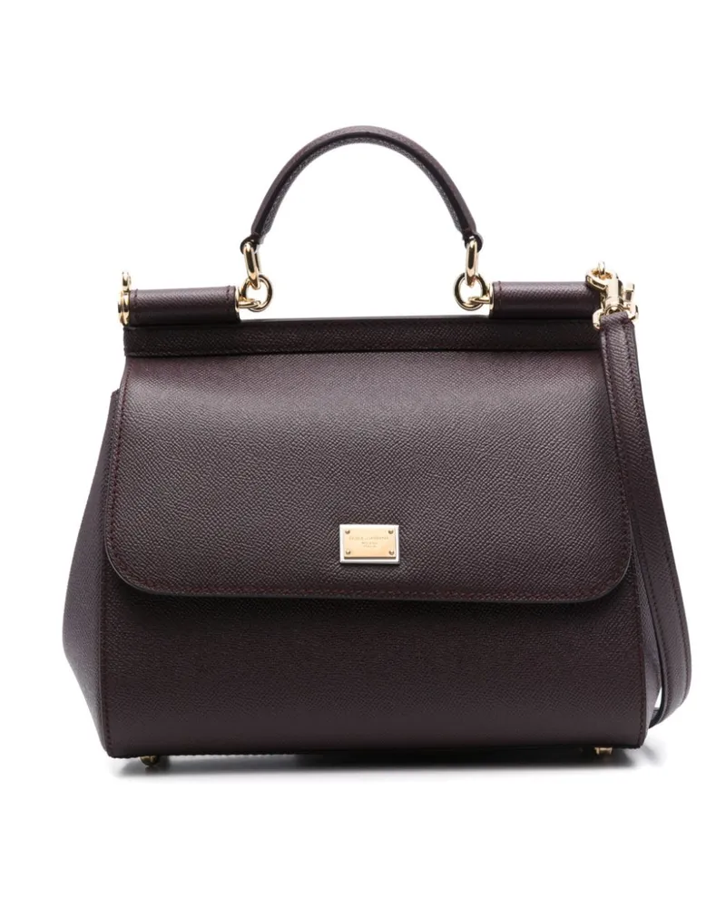 Dolce & Gabbana Große Sicily Handtasche - Braun Braun