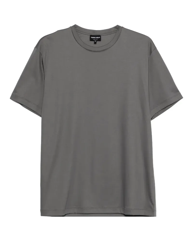 Giorgio Armani T-Shirt mit rundem Ausschnitt - Grau Grau