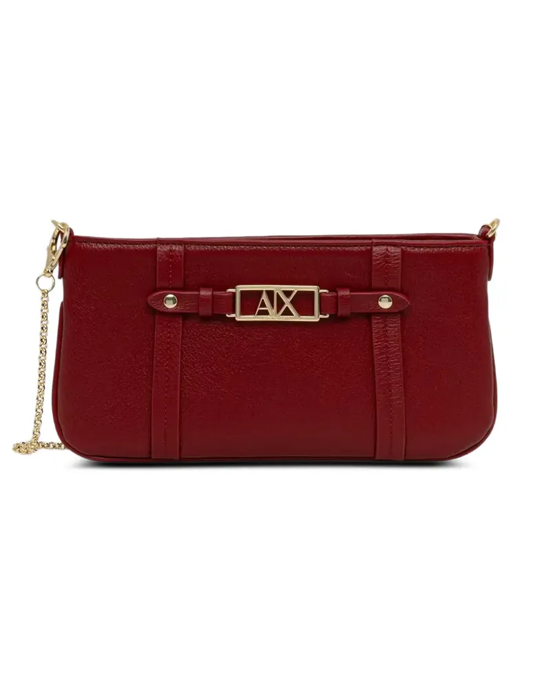 Armani Exchange Handtasche mit Logo-Schild - Rot Rot