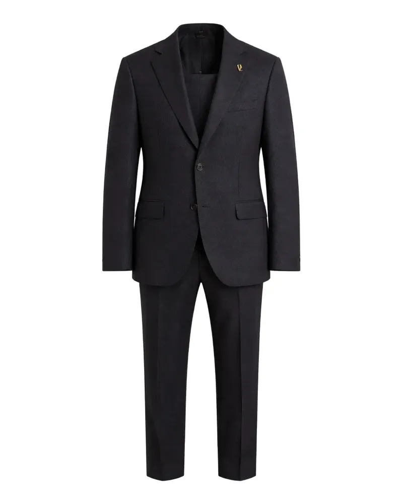 Pal Zileri logo-plaque single-breasted suit - Grau Grau