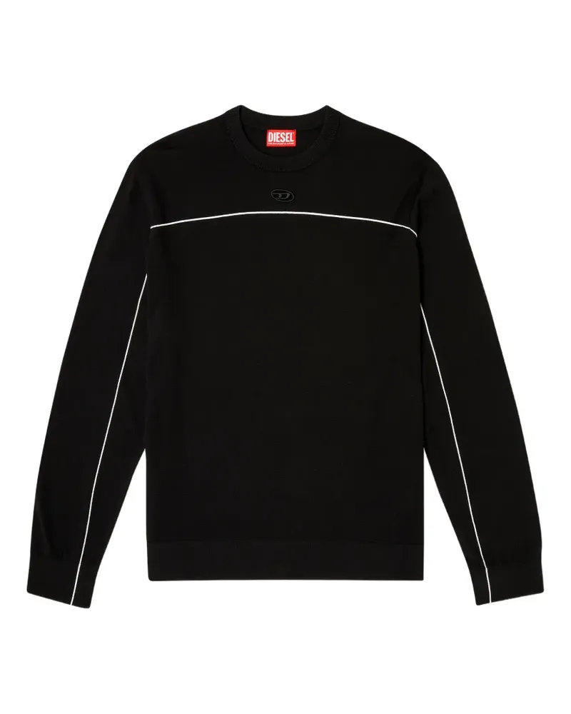 Diesel K-Verene logo-detail sweater - Schwarz Schwarz